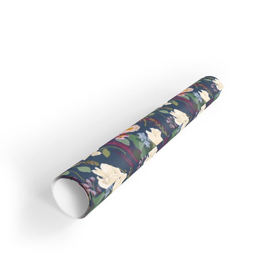 Wintertime Garden Gift Wrapping Paper Rolls, 1pc