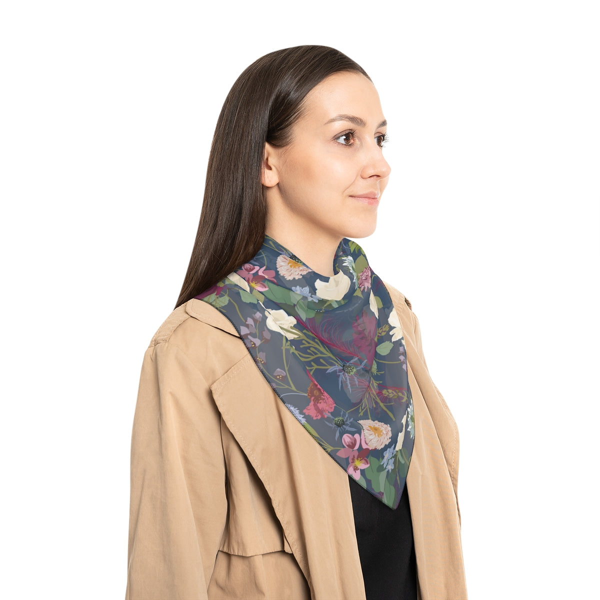 CLANE SCARF FLOWER RIBBON TOPS