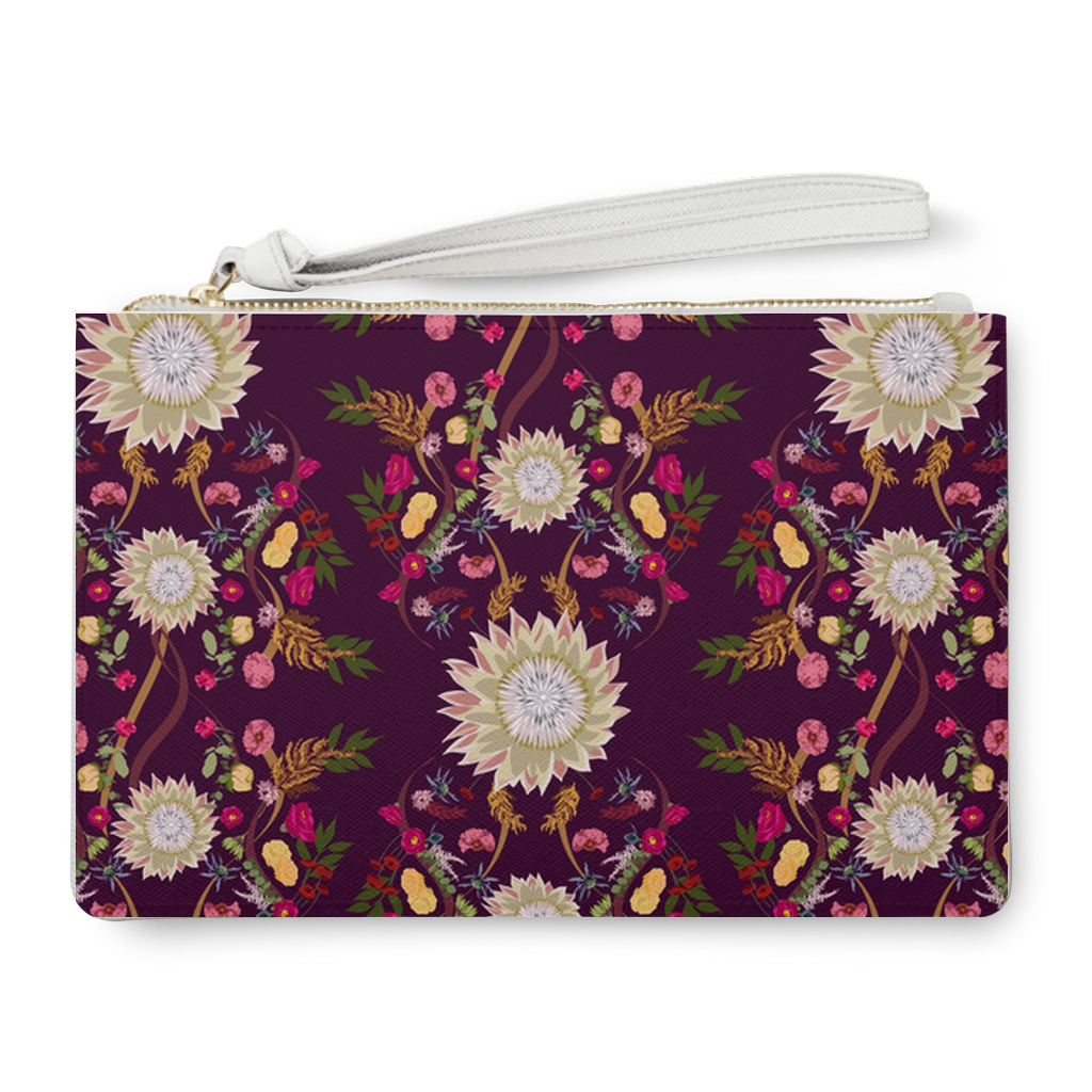 バッグ flower jacquard clutch bag Autumn Floral Clutch Bag – inkblotpaper.com