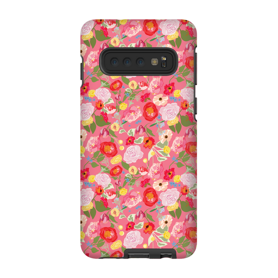 Bright Pink Floral Bouquet Phone Cases
