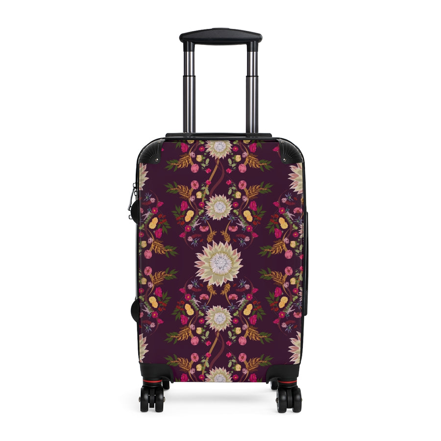 Autumn Winter Floral Pattern Suitcases
