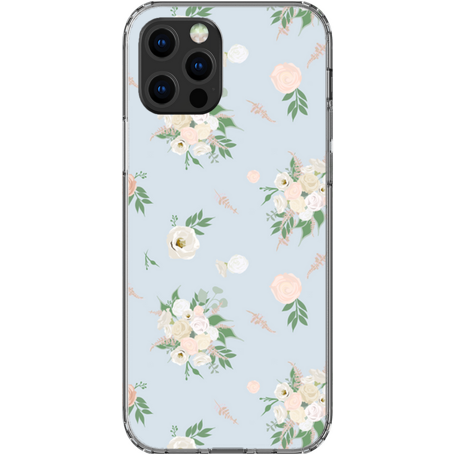 Something Blue Floral Bouquet Phone Cases
