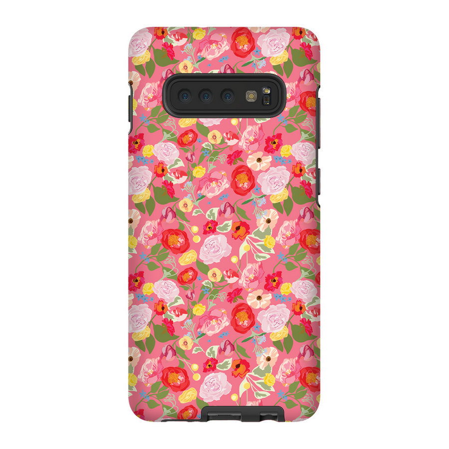 Bright Pink Floral Bouquet Phone Cases